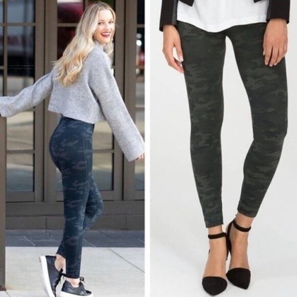 NWOT SPANX camo Look at me now high waist stretch seamless leggings small - Picture 10 of 12